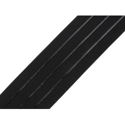 Banda elastica cu silicon  latime 50 mm - Negru (1 Metru)