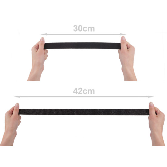 Elastic ripsat / elastic sutien 25 mm - Negru (1 Metru) Elastic ripsat / elastic sutien 25 mm - Negru (1 Metru)