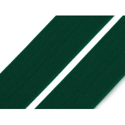 Elastic țesut moale lățime 25 mm - Verde închis (1 Metru)