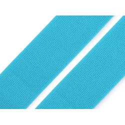 Elastic țesut moale lățime 25 mm - Albastru azur (1 Metru)
