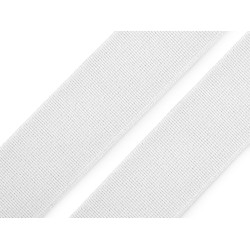 Elastic țesut moale lățime 25 mm - Alb (1 Metru)