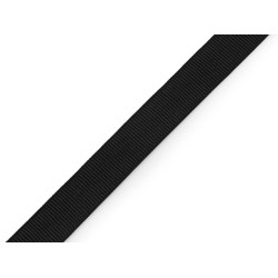 Elastic ripsat / elastic sutien 15 mm - Negru (18 Metri)