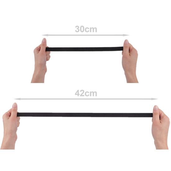 Elastic ripsat / elastic sutien 15 mm - Negru (90 Metri) Elastic ripsat / elastic sutien 15 mm - Negru (90 Metri)