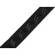 Banda elastica cu silicon 20 mm - Negru (1 Metru)