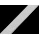 Banda elastica cu silicon 20 mm - Negru (1 Metru)