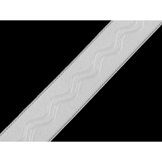 Banda elastica cu silicon 25 mm - Negru (20 Metri)