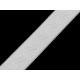 Banda elastica cu silicon 25 mm - Negru (20 Metri)
