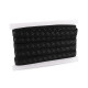 Banda elastica cu silicon 25 mm - Negru (20 Metri)