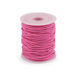 Elastic rotund ø2 mm - Roz (200 Metri)