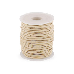 Elastic rotund ø2 mm - Bej deschis (200 Metri)