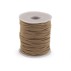 Elastic rotund ø2 mm - Bej (200 Metri)