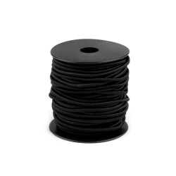 Elastic rotund ø3 mm - Negru (200 Metri)