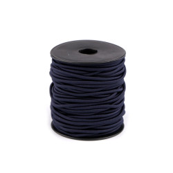 Elastic rotund ø3 mm - Albastru închis (200 Metri)