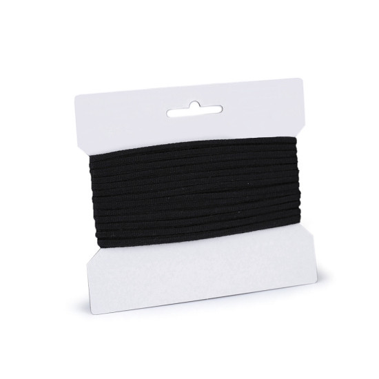 Șnur plat bumbac, lățime 3 mm - Alb (90 Metri) Șnur plat bumbac, lățime 3 mm - Alb (90 Metri)