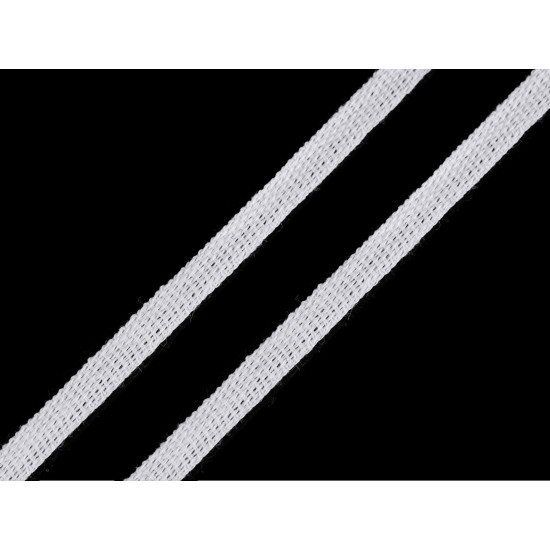 Banda / snur din bumbac latime 6 mm - Negru (30 Metri)