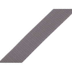 Chingă polipropilenă, lățime 25 mm - Gri neutral (100 Metri)