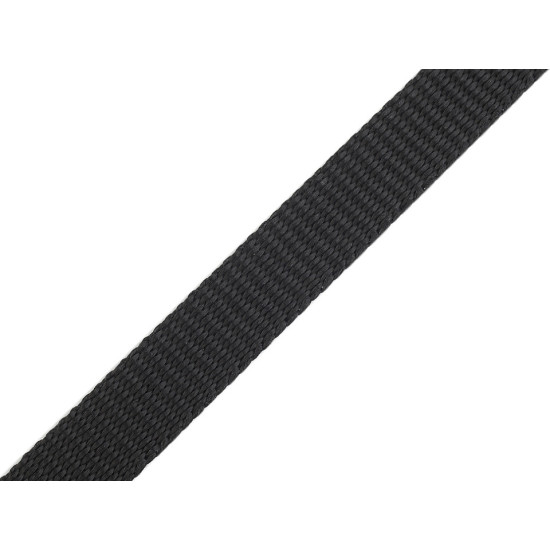 Chingă polipropilenă, lățime 10 mm - Negru (25 Metri)