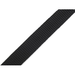 Chingă polipropilenă, lățime 15 mm - Negru (100 Metri)