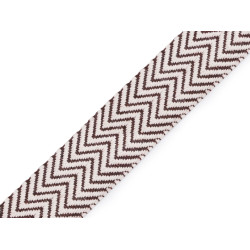Chingă bumbac, față dublă, lățime 38 mm - Ecru deschis (1 Metru)