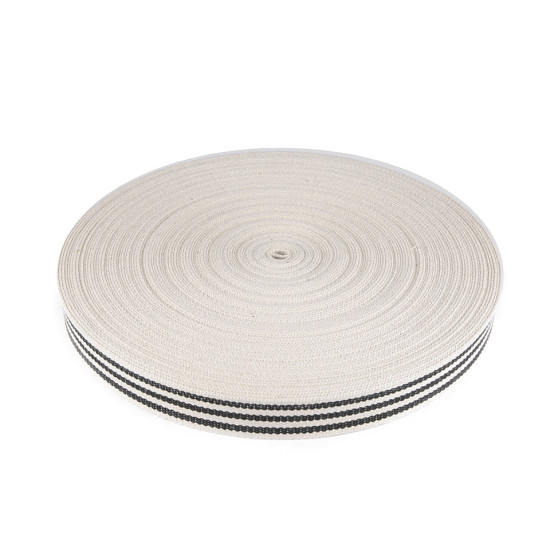 Chingă bumbac, față dublă, lățime 38 mm - Ecru deschis (50 Metri) Chingă bumbac, față dublă, lățime 38 mm - Ecru deschis (50 Metri)