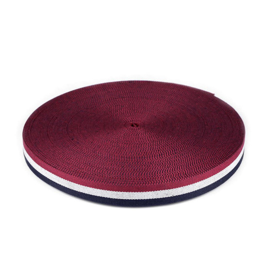 Chingă față dublă, lățime 37 mm - Albastru-alb-roșu (50 Metri) Chingă față dublă, lățime 37 mm - Albastru-alb-roșu (50 Metri)