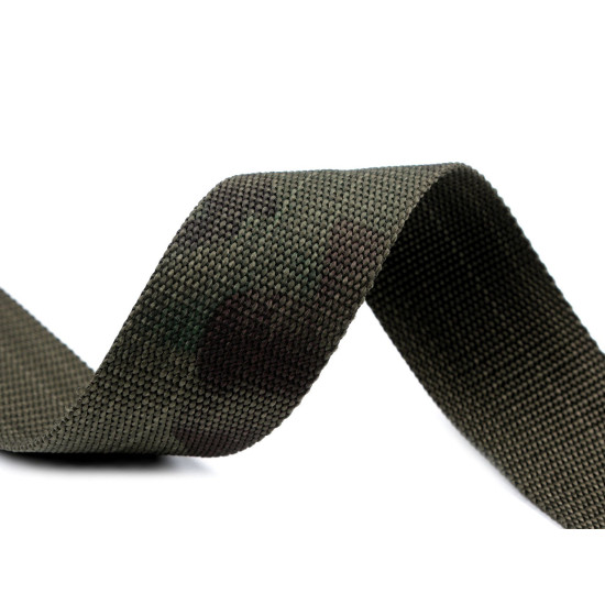 Chinga camuflaj latime 50 mm - Verde (5 Metri)