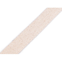 Chinga bumbac latime 20 mm - Ecru (25 Metri)