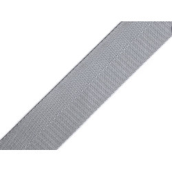 Chingă neteda dublă față lățime 38 mm - Gri deschis (1 Metru)