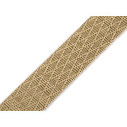 Chingă cu dublă față 38 mm - Natural mediu (1 Metru)
