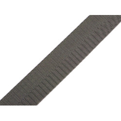 Chingă neteda dublă față 25 mm - Gri neutral (1 Metru)