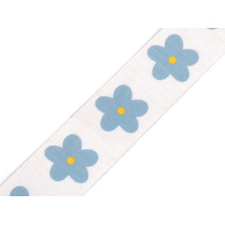 Chingă cu dublă față 38 mm - Off white (1 Metru)