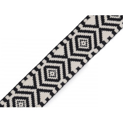 Chingă cu dublă față 38 mm - Negru (1 Metru)