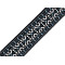Borte mit muster/gurtband, breite 47 mm - Blau (1 Meter)