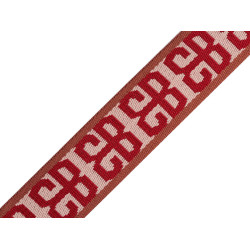 Chingă cu dublă față 38 mm - Roșu (1 Metru)