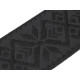 Chingă cu model latime 48 mm - Negru (1 Metru)