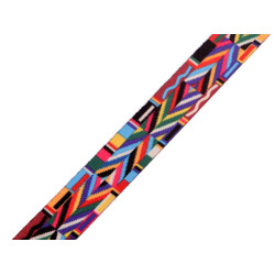 Chinga netedă două fețe, lățime 20 mm - Multicolor (1 Metru)