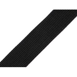 Chinga polipropilena, latime 38 mm - Negru (100 Metri)