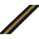 Chingă din polipropilenă cu lurex, latime 25 mm - Negru (50 Metri) Chingă din polipropilenă cu lurex, latime 25 mm - Negru (50 Metri)
