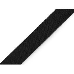Chinga polipropilena, latime 20 mm - Negru (100 Metri)