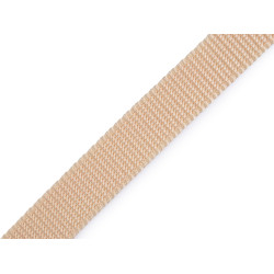 Chinga polipropilena, latime 20 mm - Bej deschis (100 Metri)