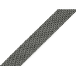 Chinga polipropilena, latime 20 mm - Gri neutral (100 Metri)