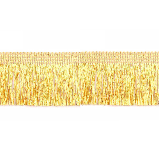 Franjuri lurex, lățime 40 mm - Auriu deschis (25 Metri) Franjuri lurex, lățime 40 mm - Auriu deschis (25 Metri)