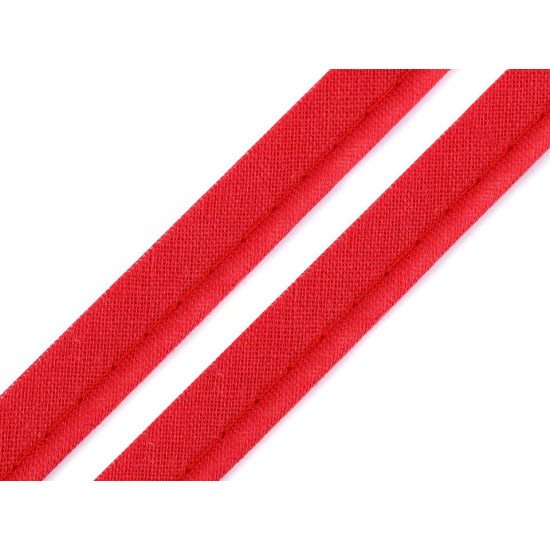 Paspoal / vipușcă bumbac, lățime 12 mm - Roșu închis (100 Metri) Paspoal / vipușcă bumbac, lățime 12 mm - Roșu închis (100 Metri)