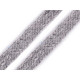 Fitil / șnur plat bumbac, lățime 10 mm - Gri deschis (100 Metri)
