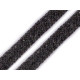 Fitil / șnur plat bumbac, lățime 10 mm - Gri deschis (100 Metri)