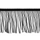 Franjuri, lățime 10 cm - Negru (1 Metru) Franjuri, lățime 10 cm - Negru (1 Metru)