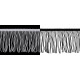 Franjuri, lățime 10 cm - Negru (1 Metru) Franjuri, lățime 10 cm - Negru (1 Metru)