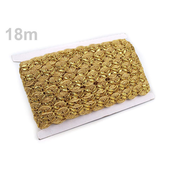 Galon decorativ cu fir metalic, lățime 25 mm - Argintiu (54 Metri) Galon decorativ cu fir metalic, lățime 25 mm - Argintiu (54 Metri)
