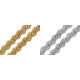 Galon decorativ cu fir metalic, lățime 25 mm - Argintiu (54 Metri) Galon decorativ cu fir metalic, lățime 25 mm - Argintiu (54 Metri)