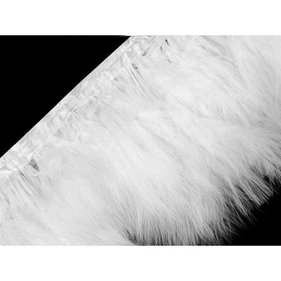 Bandă din pene de barză marabou 12-15 cm - Roz pudrat (1 Bucată) Bandă din pene de barză marabou 12-15 cm - Roz pudrat (1 Bucată)